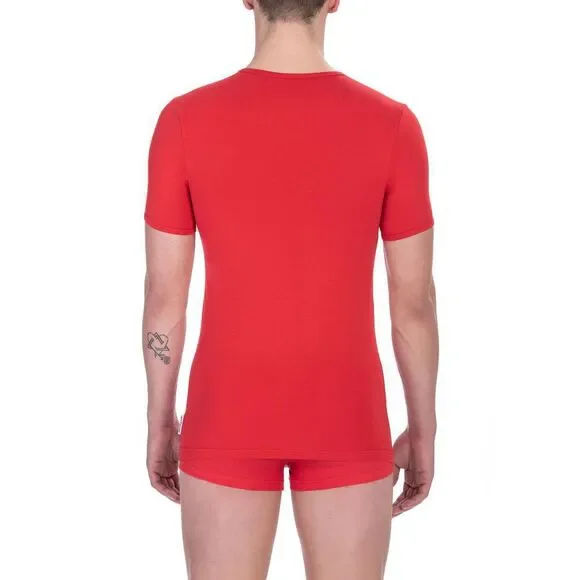 Bikkembergs Red Cotton Men T-Shirt - Picture 2 of 2